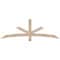 Ekena Millwork Alberta Smooth Timber Gable Bracket, Douglas Fir, 72"W x 24"H x 1 1/2"D x 3 1/2"F, 8/12 Pitch GBW072X24X0204ALB00SDF - alternate 1